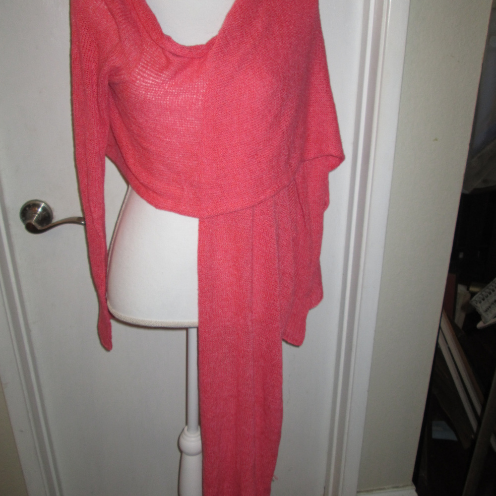 Barbara Who? Pink Coral Shawl-Sweater